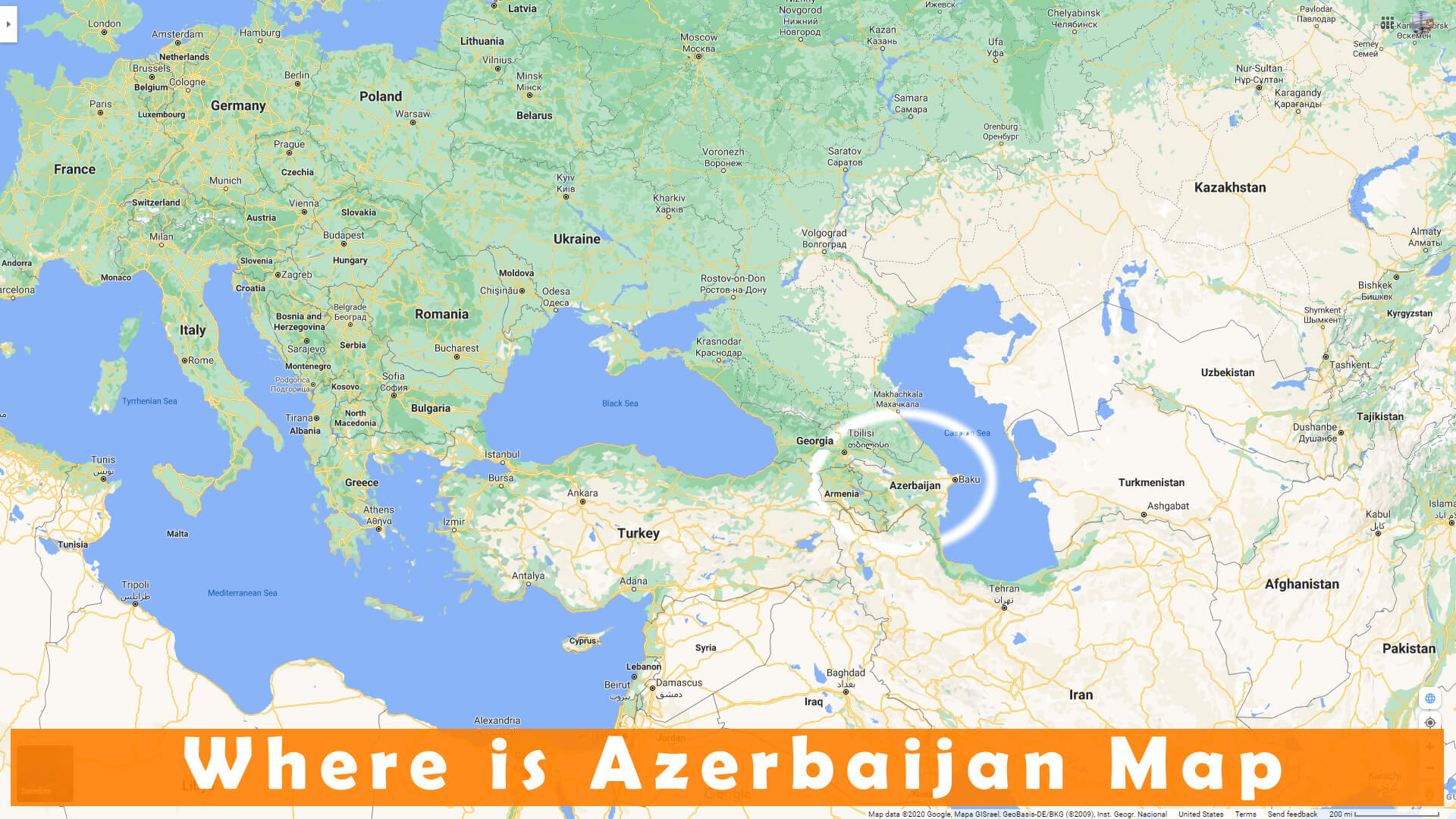 Ou est Azerbaidjan Carte